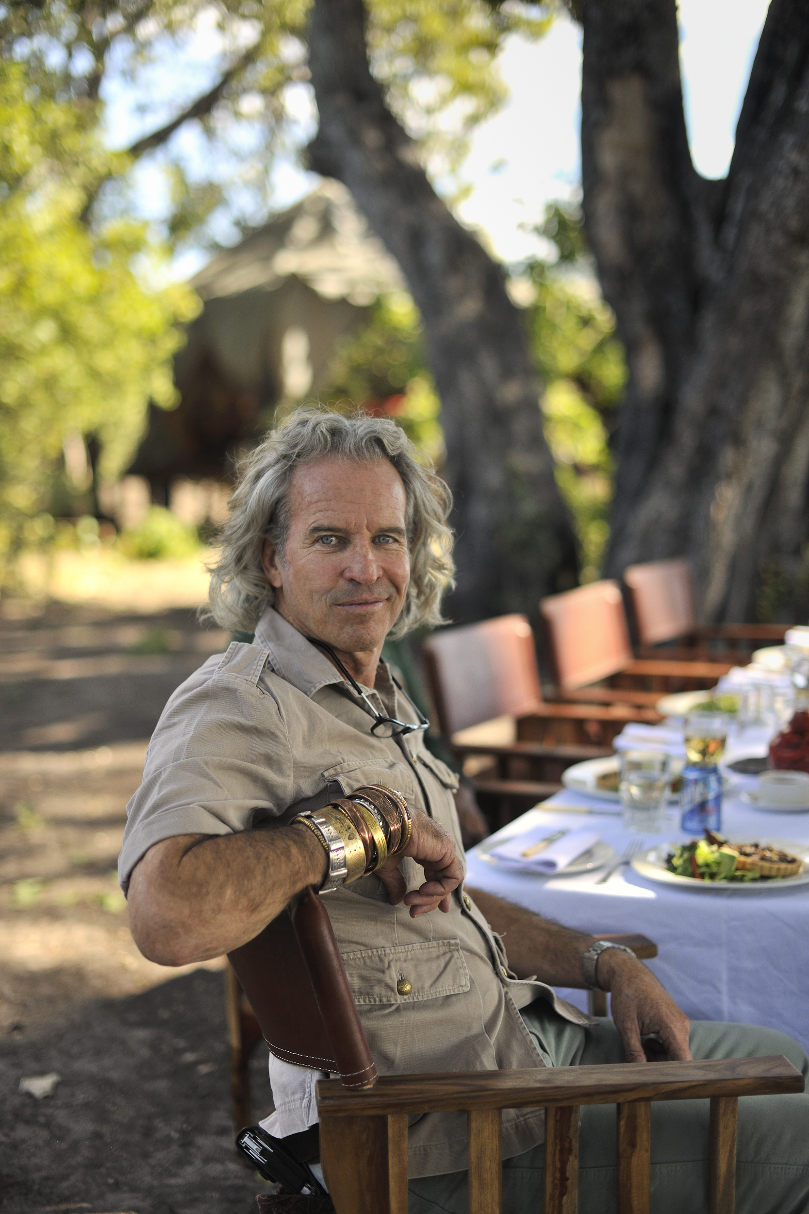 A candid moment of Ralph Bousfield in his true habitat.