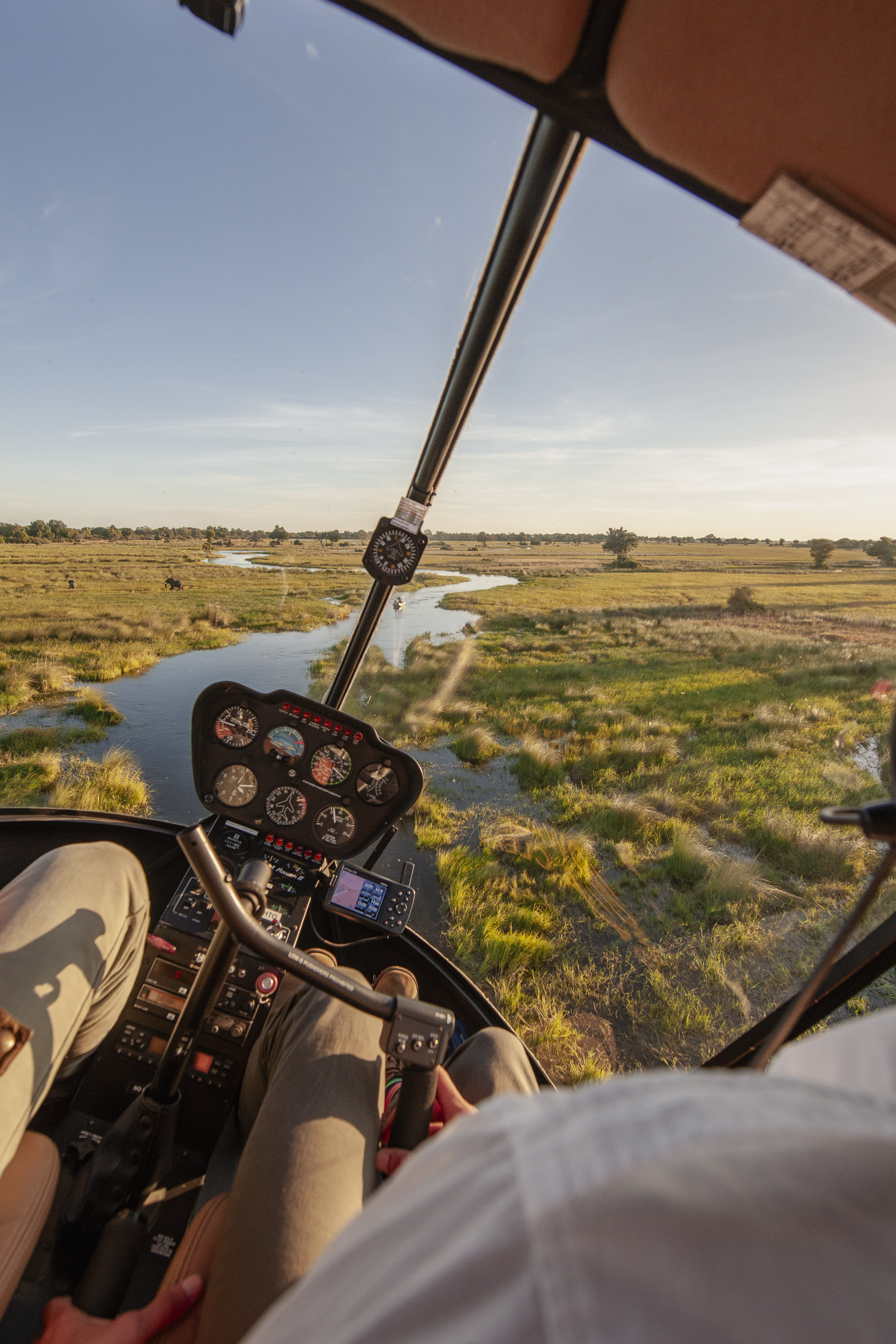 Soar over the Okavango Delta in a private helicopter, discovering Botswana’s most remote and untouched corners.